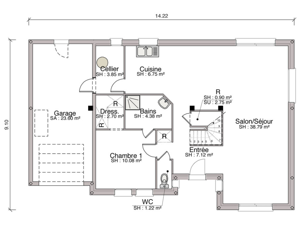 plan maison lelievre
